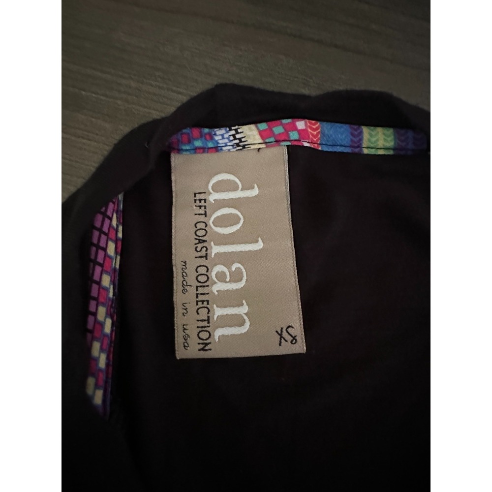 Anthropologie Dolan Lagenlook Minimalist Mixed Media Top Black Relaxed Boxy XS - Picture 4 of 5